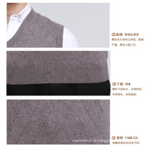 Iaque lã / caxemira V Neck Pullover Waistcoat / roupas / malhas / vestuário